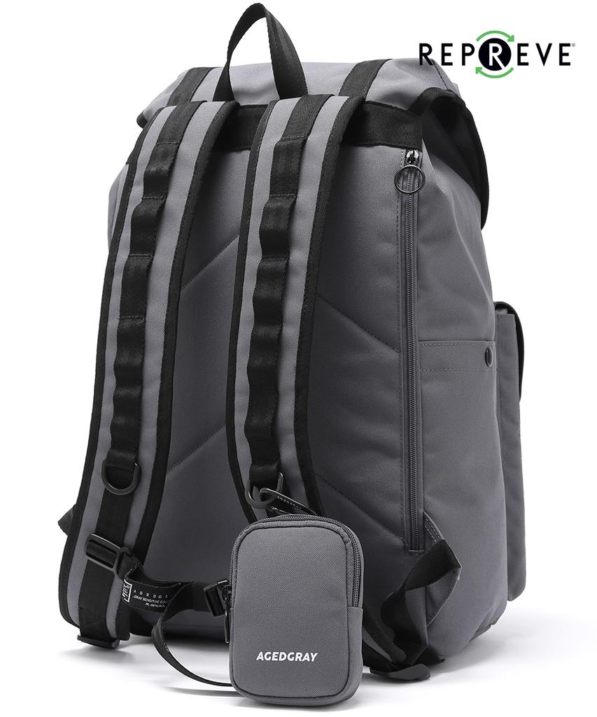 Aged Gray Repreve Magnetic Backpack (Gray)