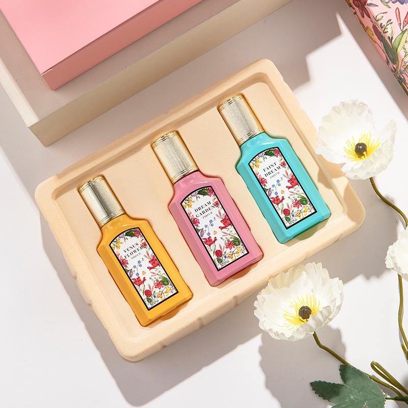 Qimeng Gardenia Women's Perfume Set Jasmine Fragrance Three-piece Gift Thailand