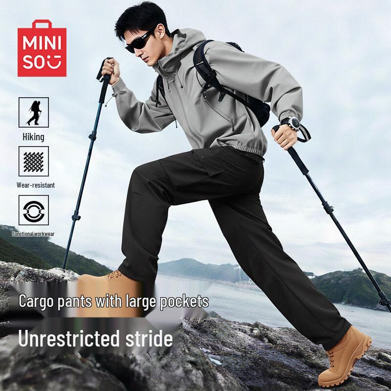 MINISO Men s Outdoor Functional Straight-Leg Cargo Pants 2XL