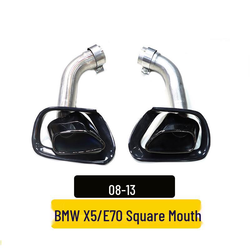 Stainless Steel Square Tip Exhaust Cover for 08-13 BMW X5 E70