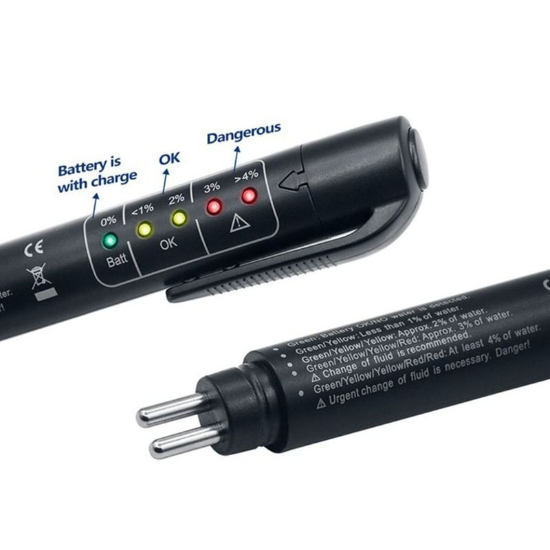 Tester Nou de Lichid de Frână din Plastic Negru Instrumente Precise de Diagnosticare a Calității Uleiului Tester Universal de Ulei de Frână pentru Autovehicule