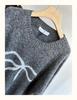 Xiao Wang's 8370 Winter Korean Plus Size Casual Bow Knit Sweater