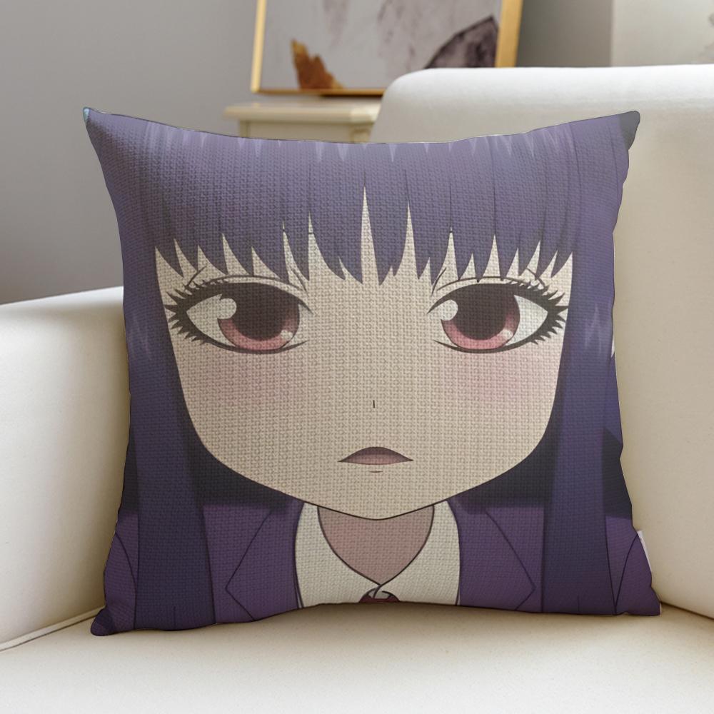 

Sweet CCute Hi Score GirlS Cushion Cover Breathable and skinfriendly linen pillowcase square removable and washable cushion 30X30cm