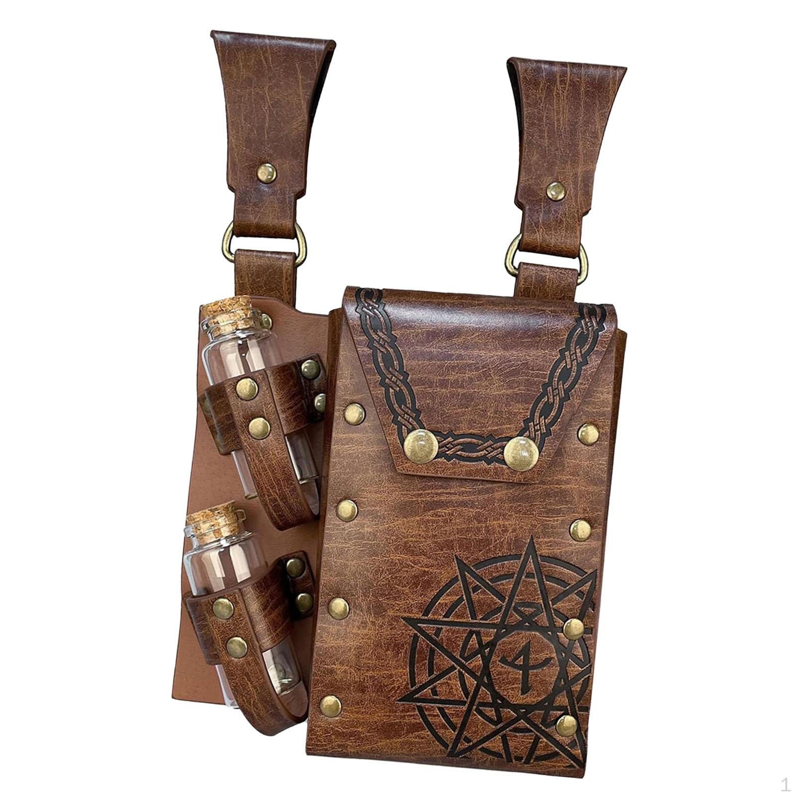 

Поясная сумка на Хэллоуин в средневековом стиле в стиле стимпанк для праздников коричневый