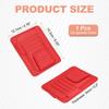 uxcell Car Sun Visor Organizer x Inch Leather Visor Card Holder for and Sun Visors Holds Credit and Sunglasses Red 6.02 4.76 Multi-Pocket Cars,