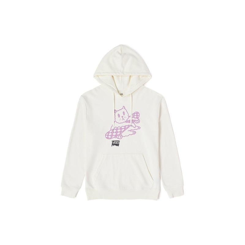 Vans Cartoon Letter Hoodie Women Hoodies Off-White VN000GNNFS8 L