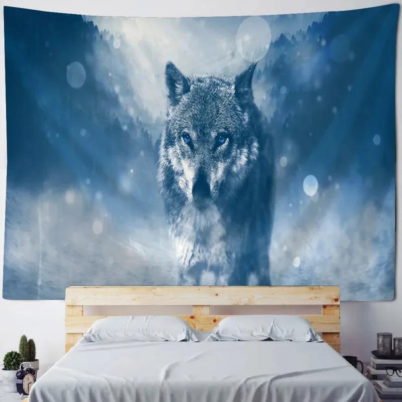 Jungle Wolves Tapestry Office Living Room Decor Home Wall Tapestry