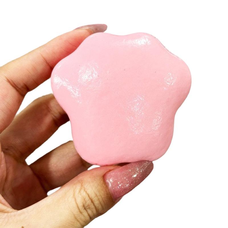 Süße Creme-Katzenpfote Quetschspielzeug Super Knetbar Langsam Rückfederndes Spielzeug Kawaii Klebriger Kuchen Katzenpfote Spielzeug Nass Weich Stressabbau Geschenk