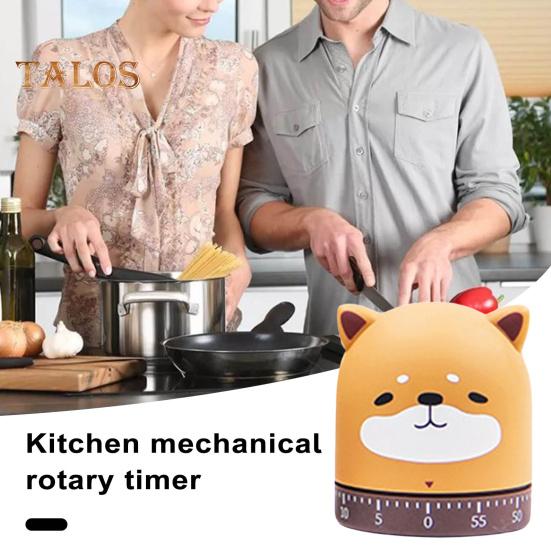 Cartoon Mechanical Timer Adorable Appearance Compact No Battery Required Easy Operation Manual Countdown Timer