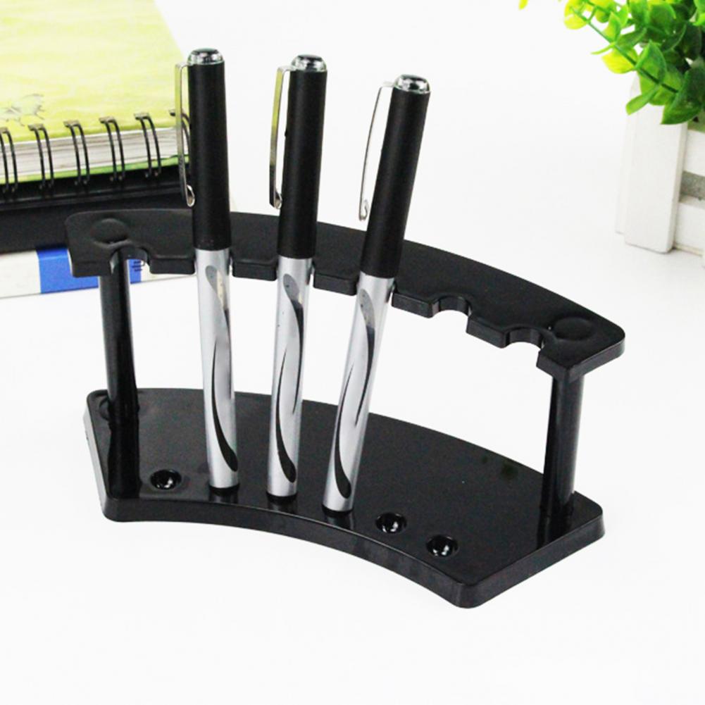 Pen Display Stand Multifunctional Stable Transparent 6 Positions Pen Holder Makeup Brush Rack Organizer for Shop