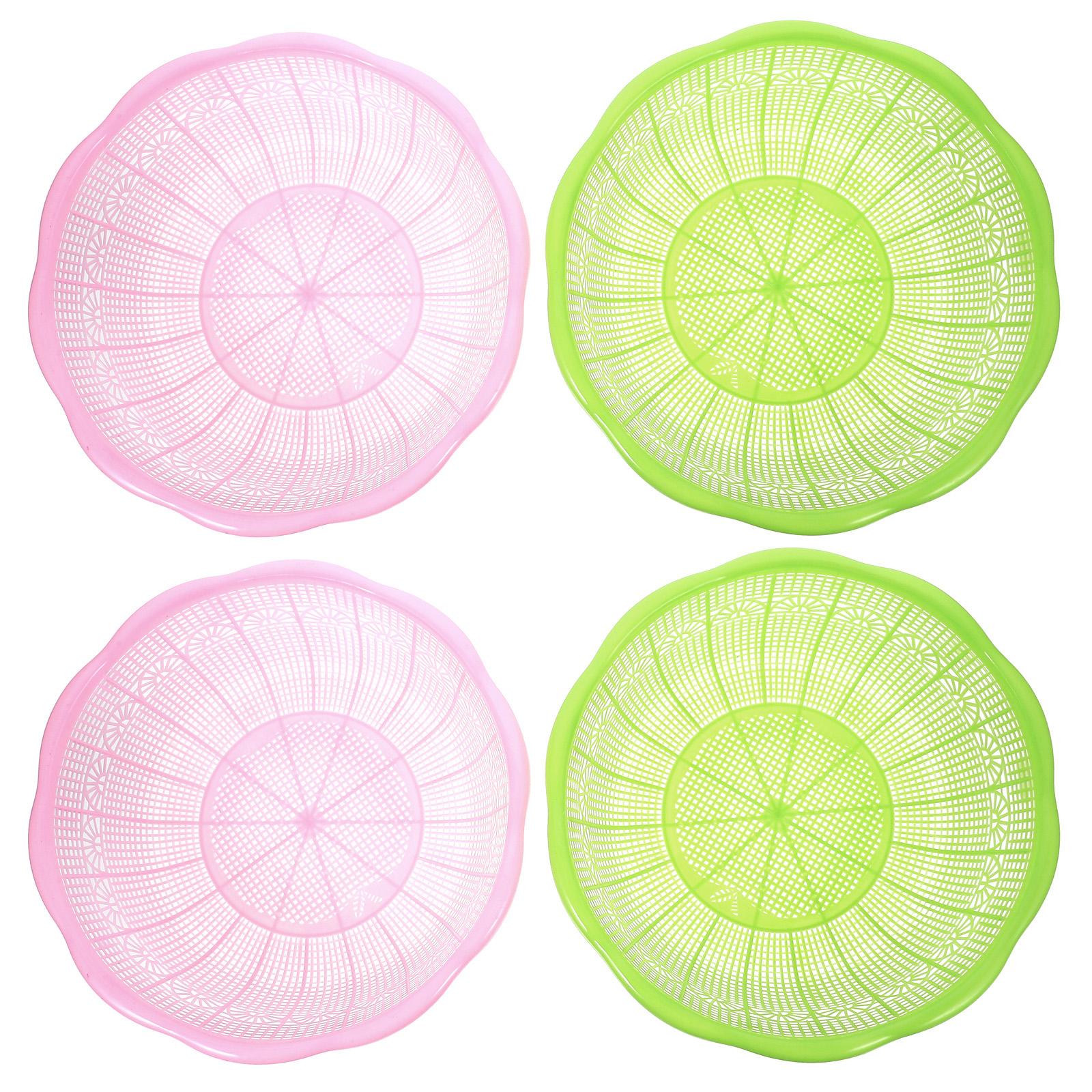 

4 шт. Корзина для мытья фруктов и овощей, горшок для риса, сито, складные корзины для белья, дуршлаг 4pcs