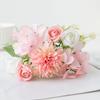 Wedding Wreath Artificial Rose Flower Colorful Bridal Bouquet Silk Hydrangea  Wedding Arrangements