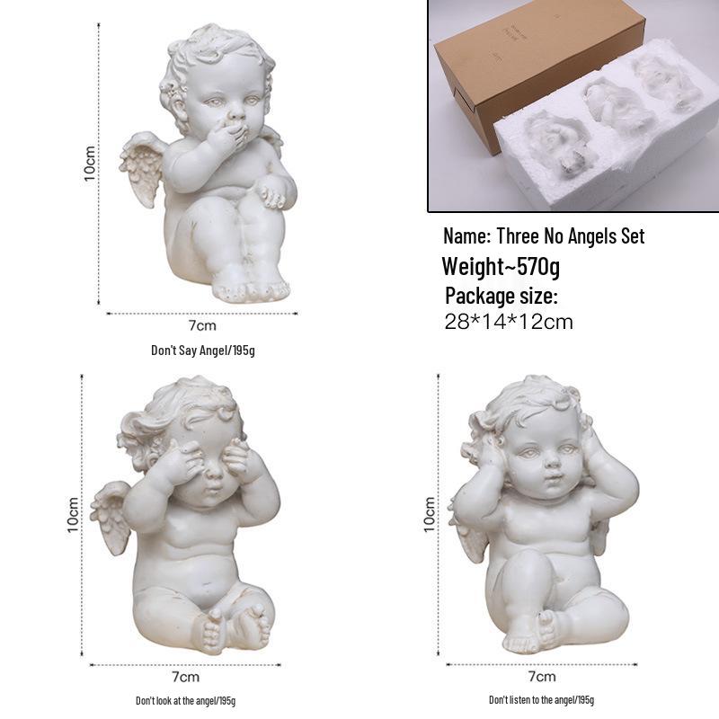 European Vintage Angel Wings Candlestick Holder for Romantic Ambiance In Living Room or Restaurant.