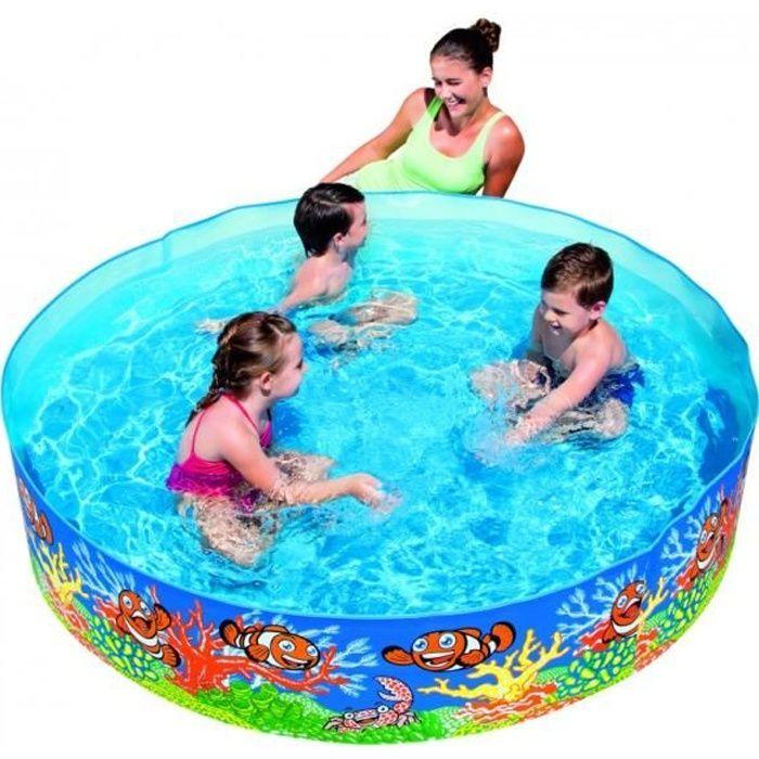 Piscine - Fill 'N Fun - Poissons Corail - Diamètre 183cm - Hauteur 38cm - Autoportante