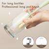 Removable Sponge Cup Brush Bottle Cleaner Long Handle for Baby Bottle Thermos Green