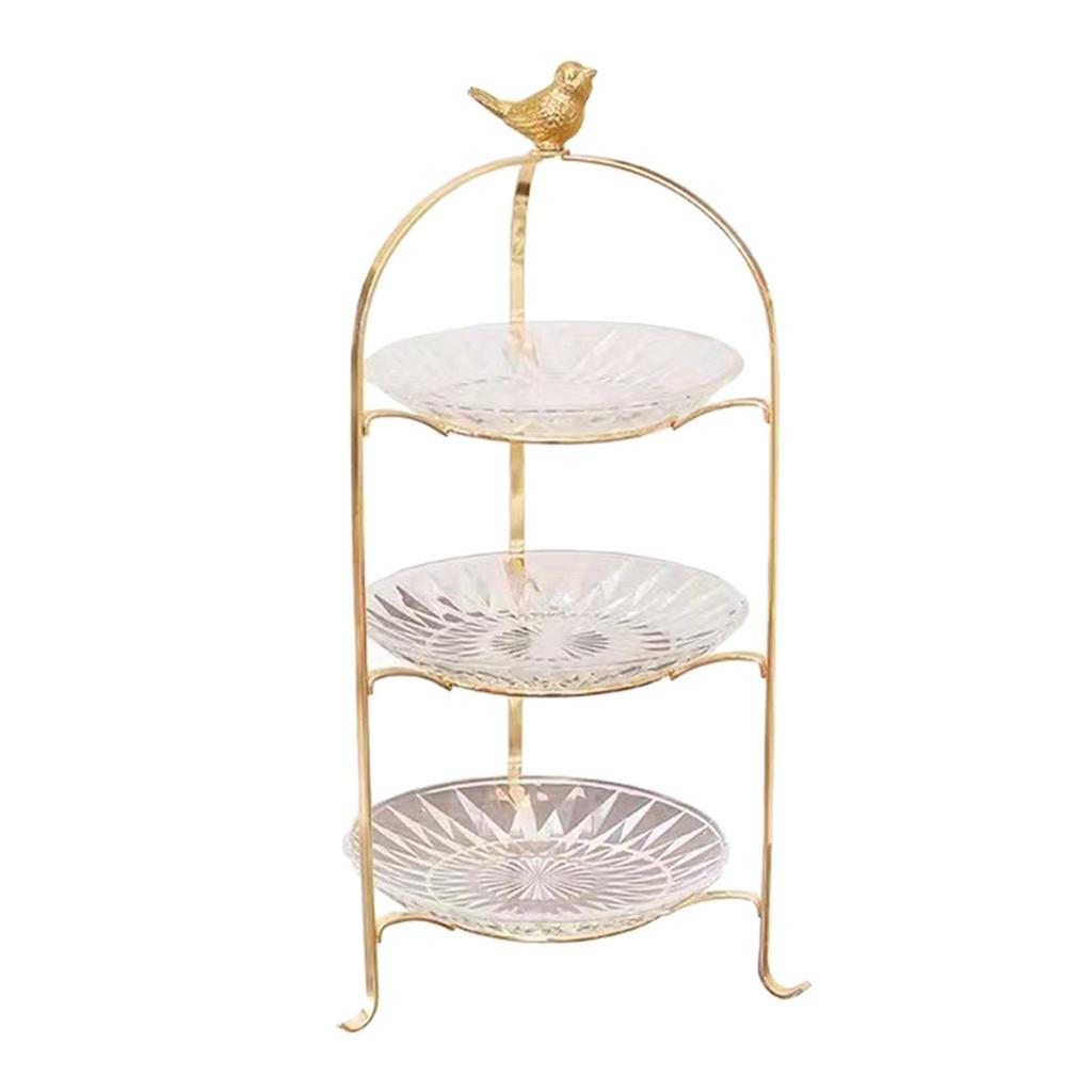 3 Tier Cake Stand Serving Tray Decor Dessert Removable Plate Display Cupcake for