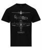 F4F Wilat TShirt Technical Drawing Blueprint Fighter USAF WW2 Shirt