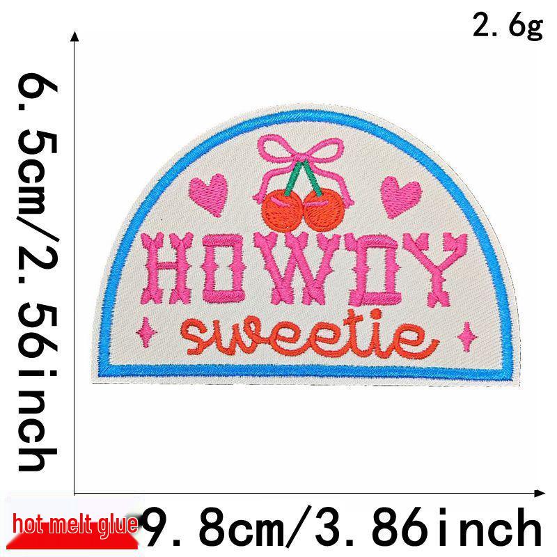 Liteon Cross-Border Alphabet Planet Embroidery Patch for Clothing & Accessories.