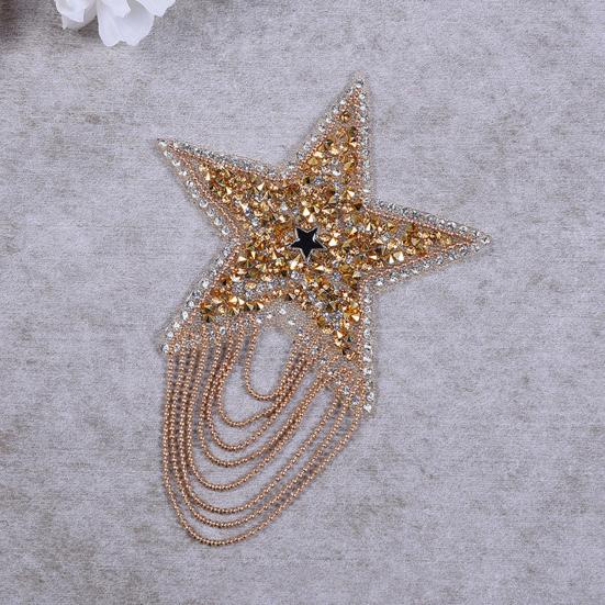 Exquisite Clothes Patch Rhinestone Inlaid Anti-fade Decorative