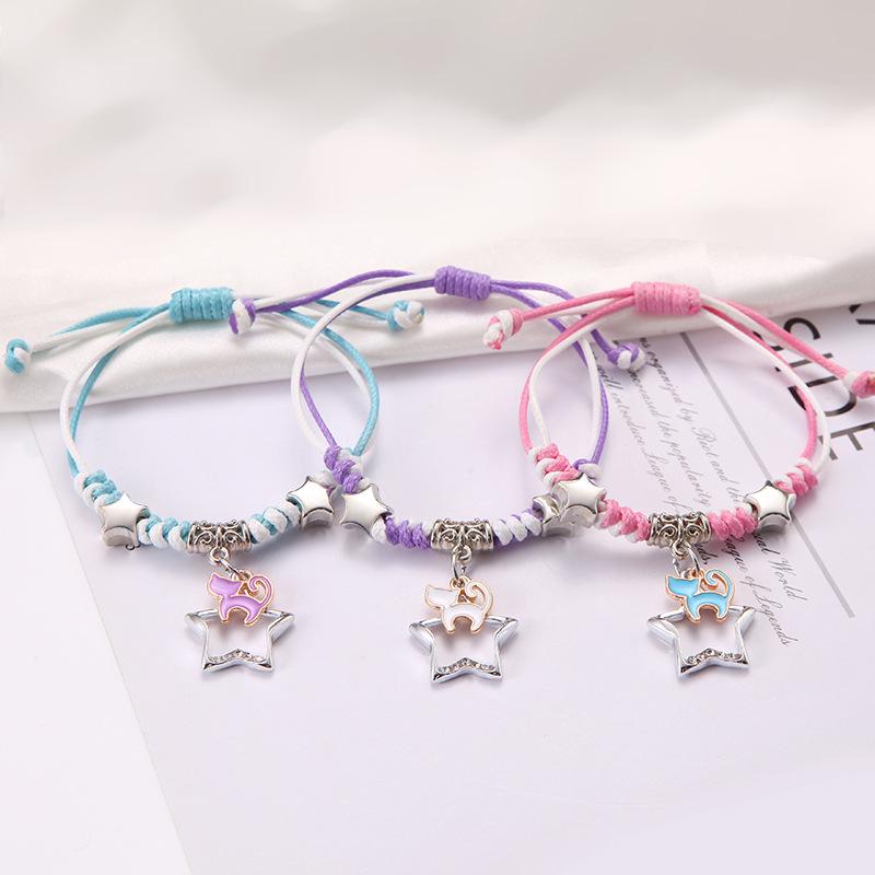 Korean Style Cute Handmade Friendship Bracelet Set – Three Braided Ropes