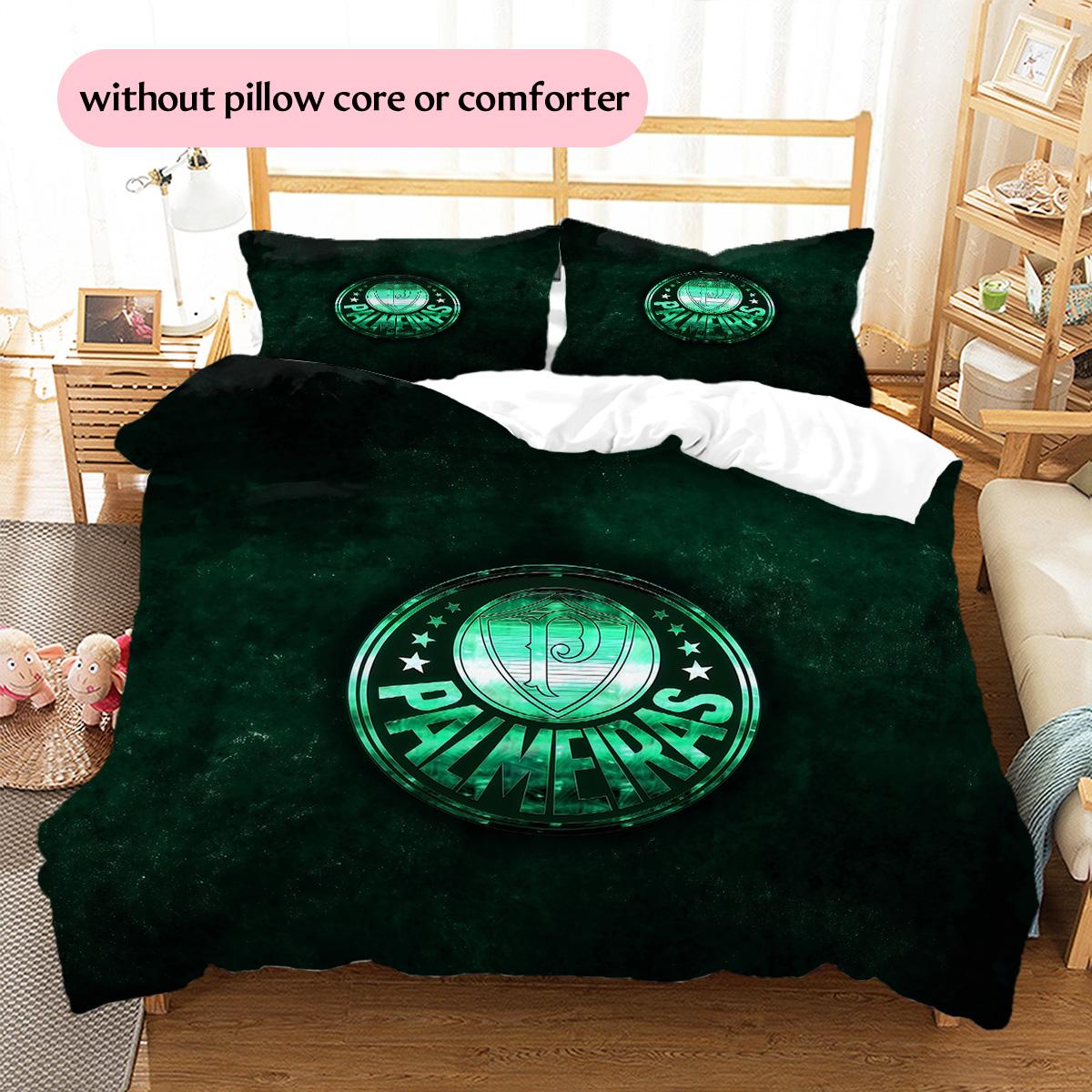 Palmeiras Pattern Bedding Quilt Set  Home Decoration  Gift (1 * duvet cover + 2 * pillowcase  without core) 135x200cm