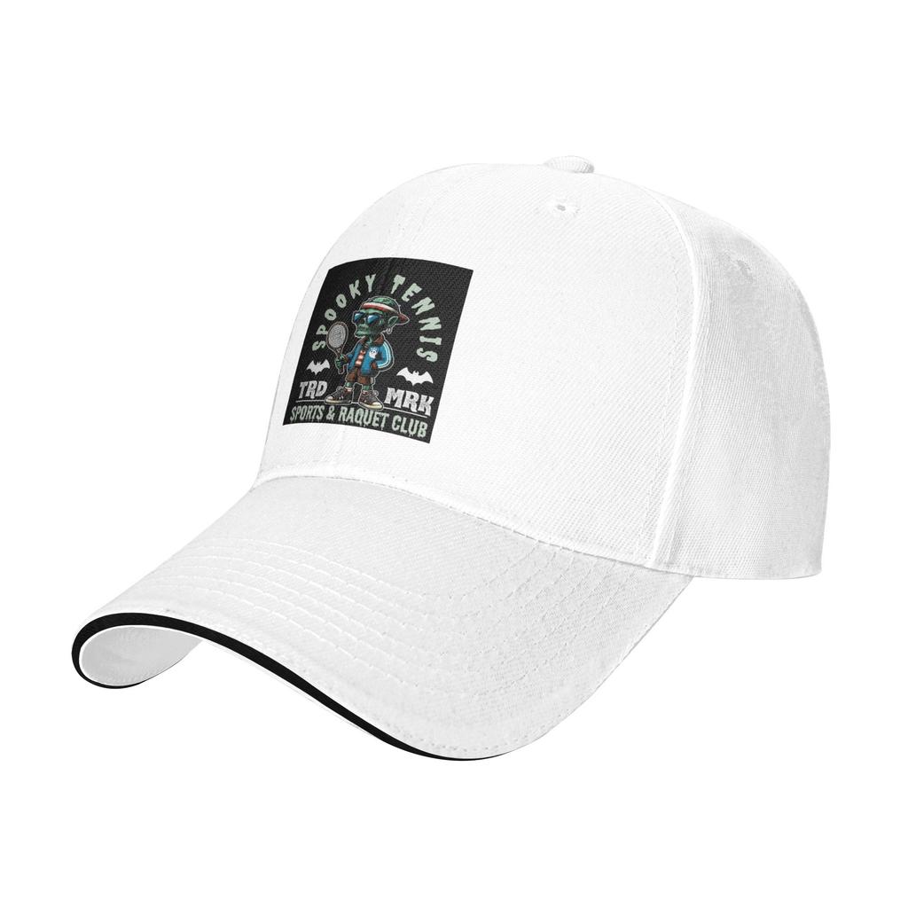 Spooky tennis sports and Raquet club Cap Casual Baseball Caps Adjustable Hat Hip Hop Summer Unisex Baseball Hats Customizable