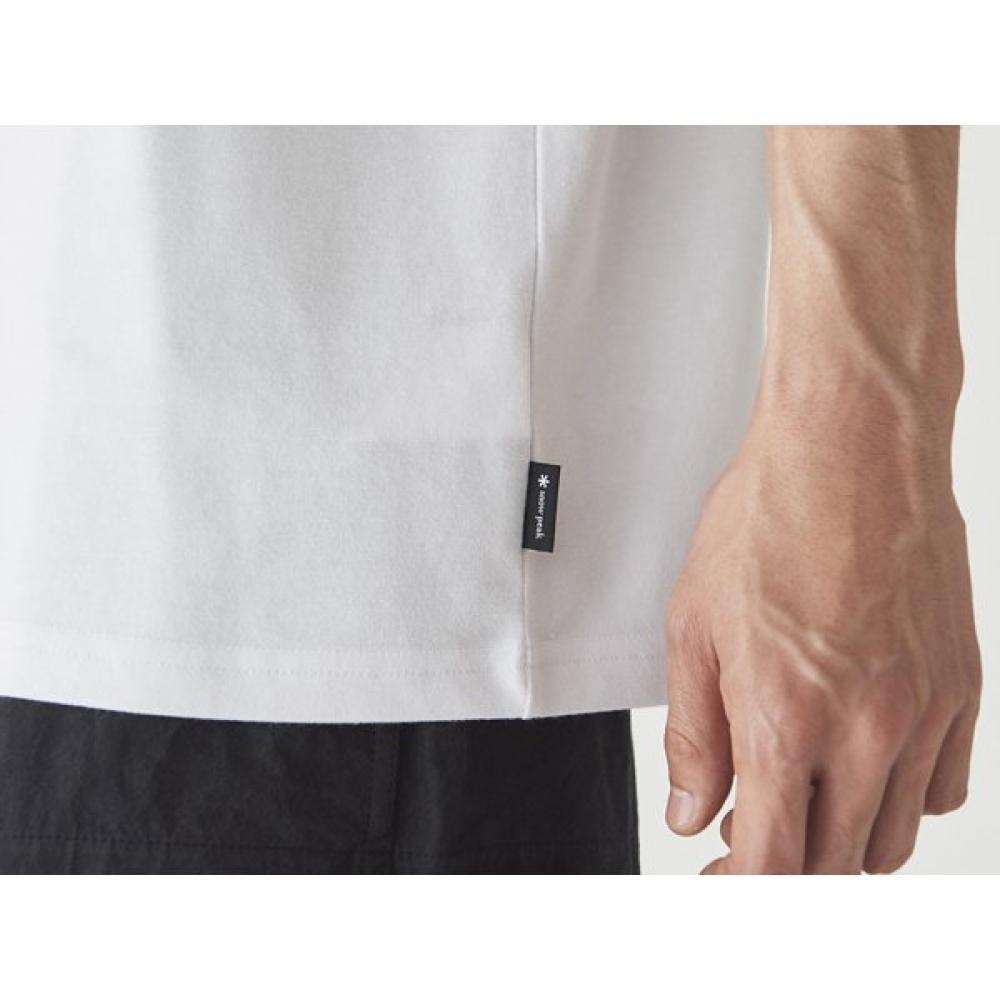 Snow Peak Sp Typography T ShirT TS 24au10102wh whiTe S Size [ouTdoor cuT Sew menS]