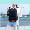 Large Capacity Women Men Backpack With Smooth Zipper And Padded Shoulder Straps