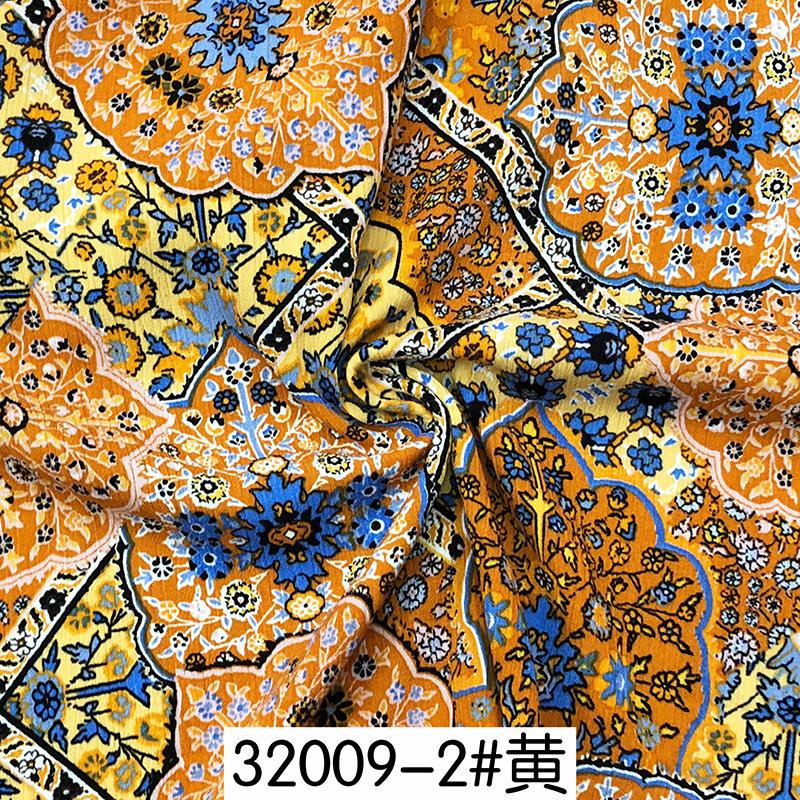 1 meter X 1.35 meter Quality Viscose Fabric Rayon Poplin Dress Shirt Material Wholesale Bohemian holiday style 180g/m