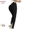 Cross-Waist Jacquard High-Waisted Butt-Lifting Yoga Pants
