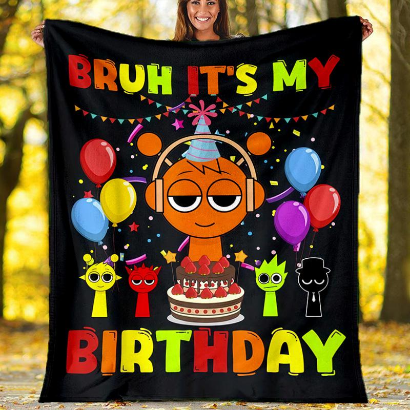 Santorini Greece Scenery Fleece Printed Flannel Blanket, Warm Soft Throw Sofa Bed Blanket 80cm x 120cm