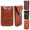 Retro Leather Phone Belt Bag WaterProof Universal Male Waist Pouch Multifunctional Phone Pouch Men