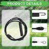 Podoy 532435110 Clutch Cable Compatible with Husqvarna YTA19K42 YTH21K46 YTH22V46 YTA18542 AYP Poulan Lawn Tractor Blade Cable with Spring Assembly