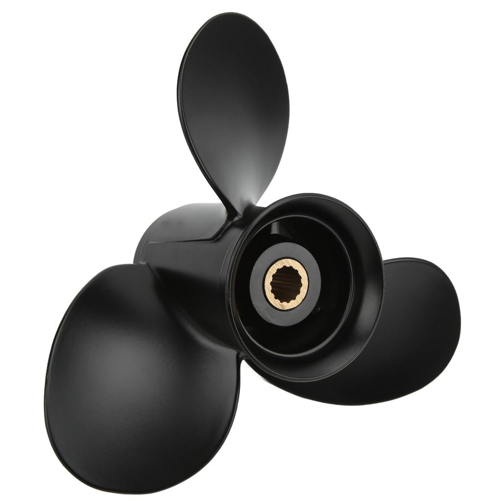 9 1 4x11in Outboard Propeller 3 Blades 14 Teeth RH Aluminium Alloy Replacement for Tohatsu 9.9hp 15hp 20hp