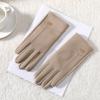 New PU Leather Winter Gloves Warm Full Finger Touch Screen Gloves Touchable Screen Coldproof Driving Mittens Girls