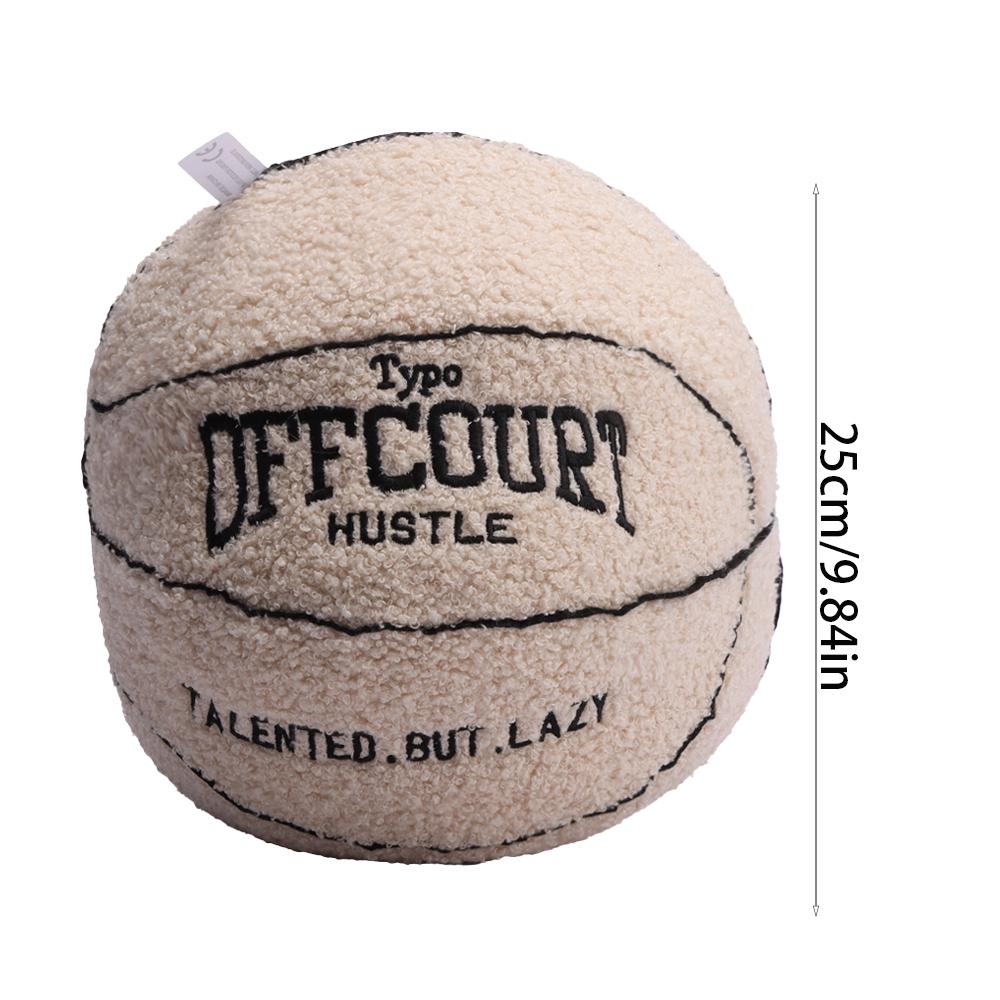 25CM Basketball Plush Pillow Soft Trendy Gift for Kids Boyfriend Home Decoration Birthday Present