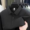 Korean Style Men's Quick-Dry Polo Shirt – Sporty, Breathable, Business Casual, Long Sleeve Lapel Design