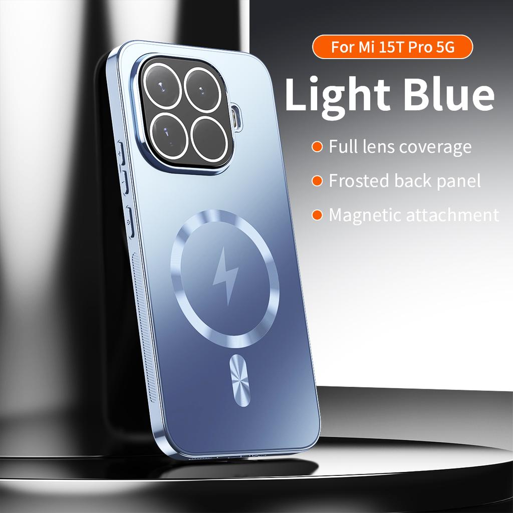 For Xiaomi Mi 17T Pro Case Hard PC Plating Magnetic Wireless Charging Protective Back Cover Case For Xiaomi Mi 15T 14T Pro Shell