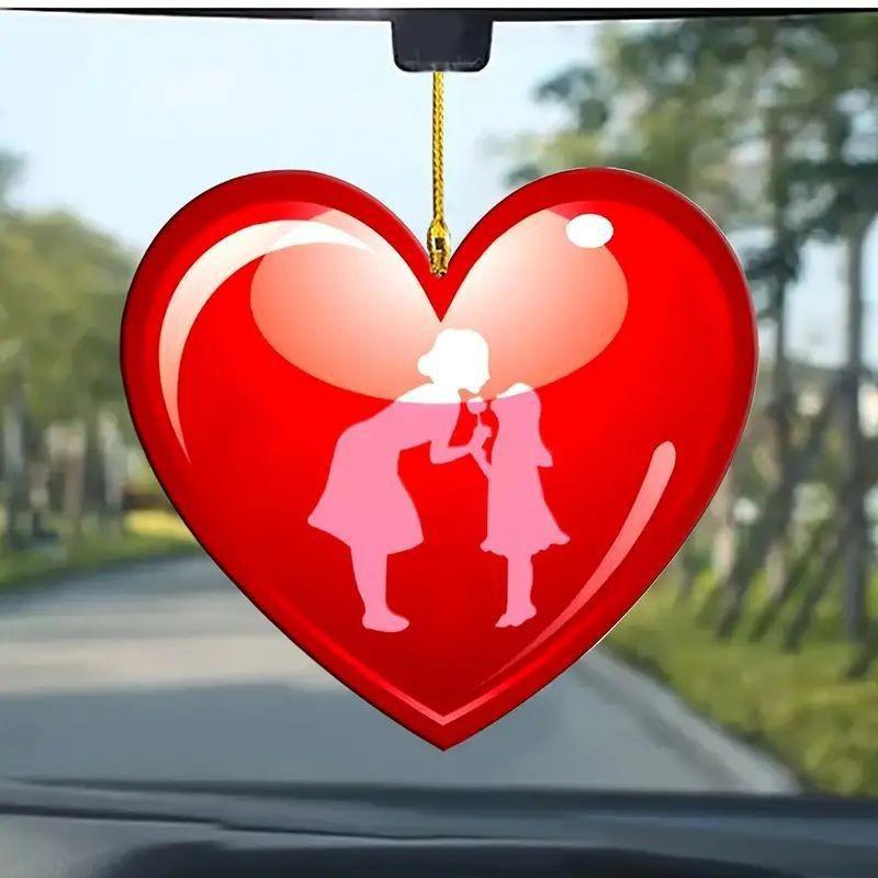 Acrylic Mothers Cheerful Day Car Decor Bright Cartoon Pendant For Vehicle Your