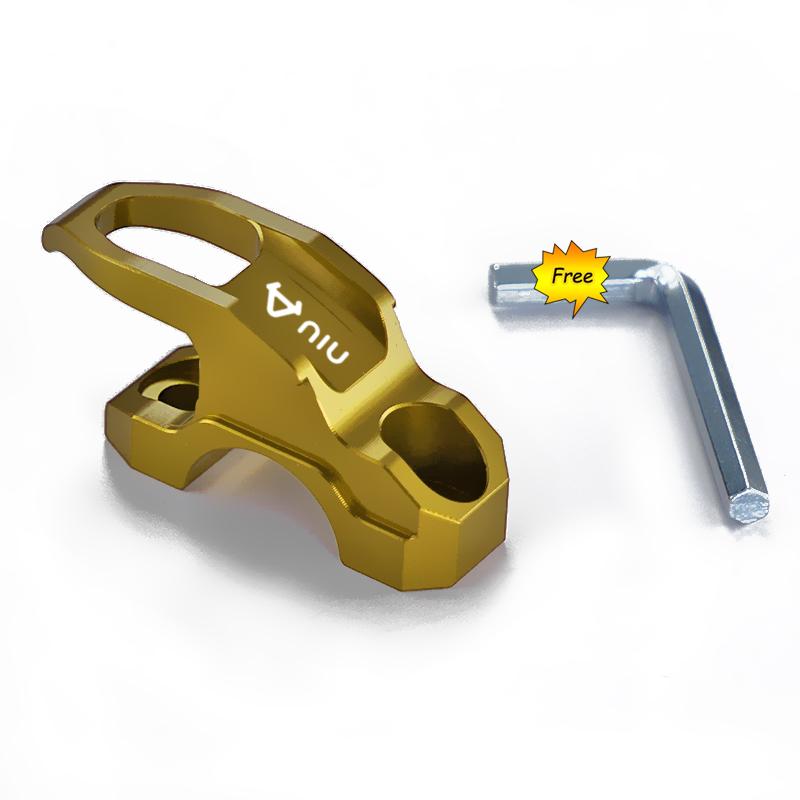 For NIU N1 N1S M1 U1 M+ NG US U+ UQI U+B Motorcycle CNC Brake Master Cylinder Bracket Bag Luggage Clamp Holder Helmet Hook