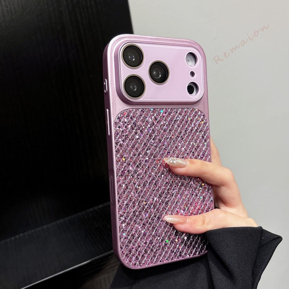 Husă de telefon cu sclipici Pentru Pentru Iphone 1 14 11 12 13 16 17 Pro Max 17Pro Oficial Bling Bling LEN Husa Protectoare Rezistentă la Șocuri