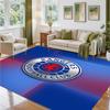 Rangers FC Design Crystal Velvet Rug Soft Decorative Mat for Bedroom Entrance