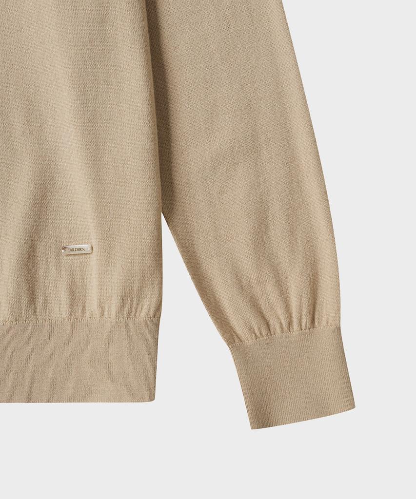 TAILDERN William Lightweight Crewneck Sweater Wool Beige