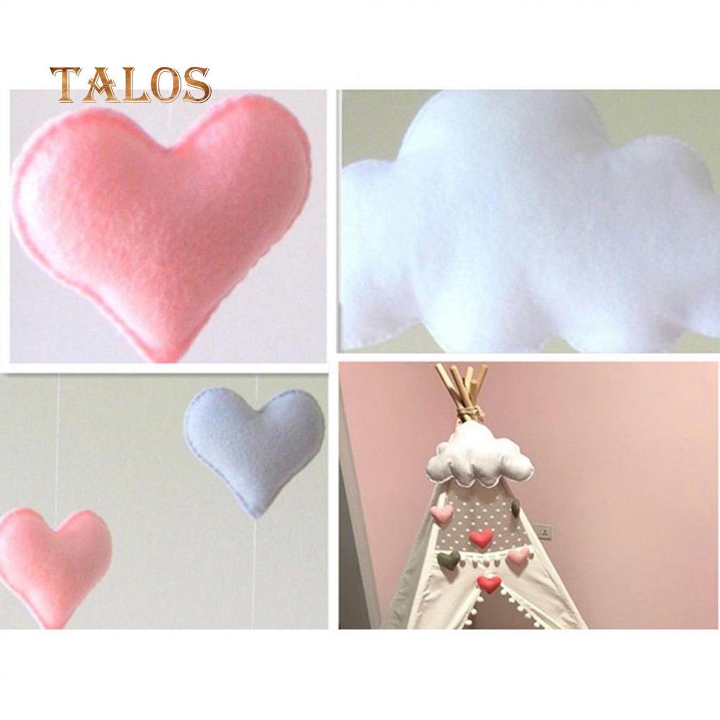 Cute Nordic Cloud Stars Hearts Baby Cloth Wall Hanging Decor Gift Photo Props Decoration