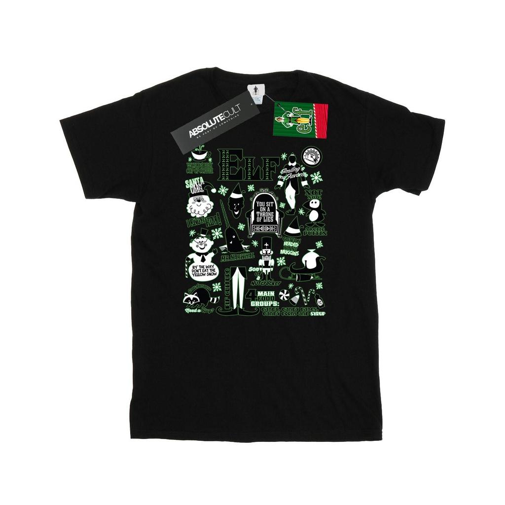 Elf Mens Infographic Poster T-Shirt