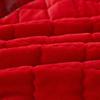 Luxury Winter Quick Warm Velvet Bed Skirt Super Soft Thick Flannel Quilted Bedspread Anti -Slip Bed Cover Not Included Pillowcase