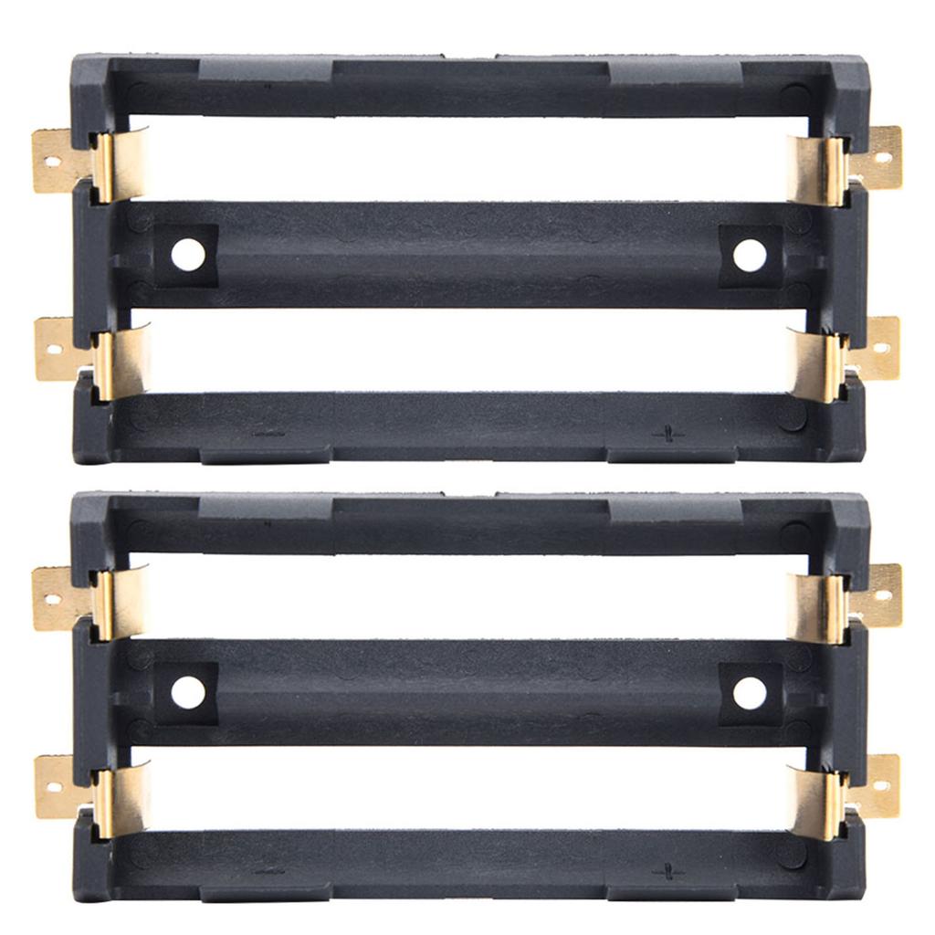 2 Stück 2 Batterien Halterbox Aufbewahrungskoffer für SMD 18650 DIY Lade-Stromversorgung