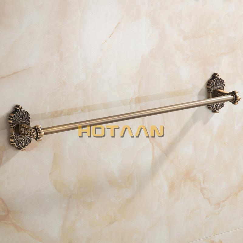 . (24",60cm)Single Towel Bar/Towel Holder,Solid Aluminium,Antique Brass Finish,Wall Mounted Bathroom accessories
