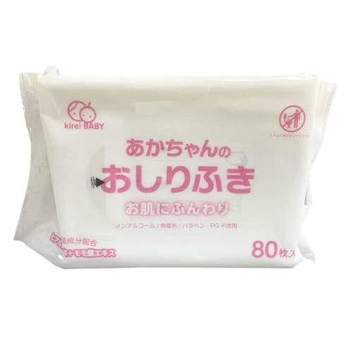 Daiichi Paper Baby Wipes, 80 sheets x 12 packs (960 sheets), Alcohol-Free, Fragrance-Free, 99% Moisture