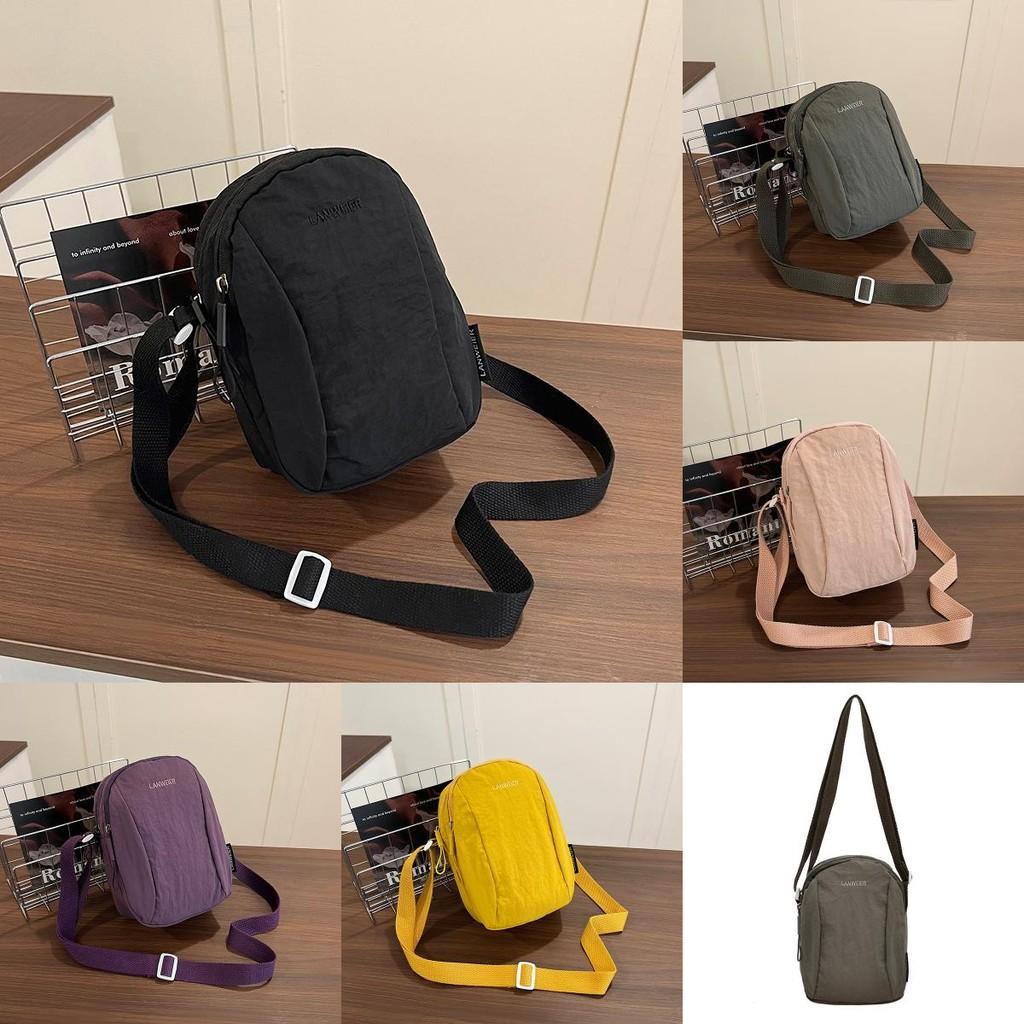 Bag Crossbody Simple With Solid Color And Letter Embroidery Design Daily For